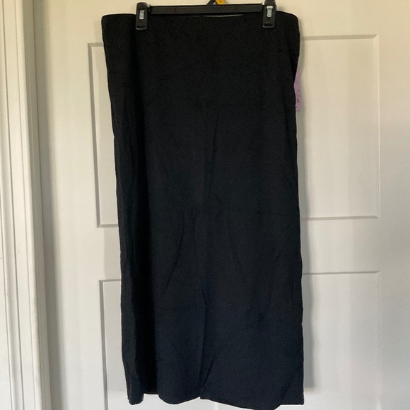 NWT Wild Fable long black maxi pencil skirt ribbed soft stretchy XL - Picture 1 of 6